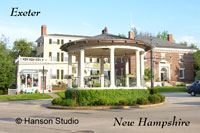 Exeter, NH - Gazebo - Summer with "Exeter, NH"